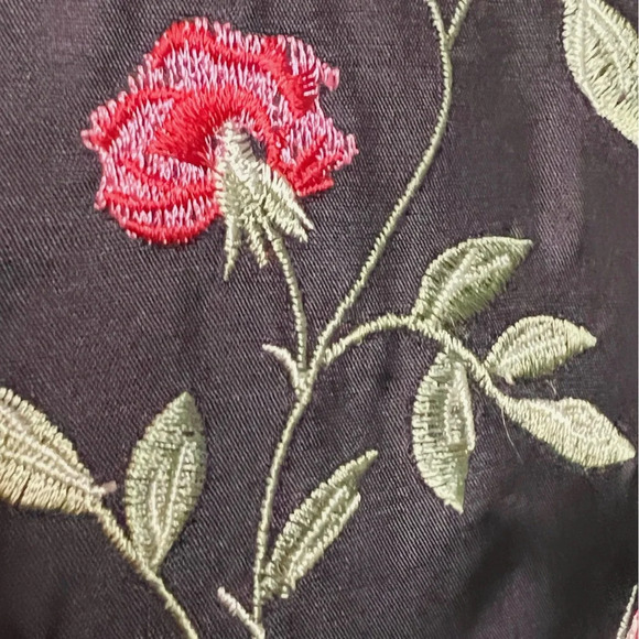 FUSION Traditional Chinese  SILK Embroidered Cheongsam Top/Jacket SIZE SMALL - Picture 2 of 3